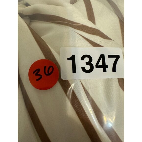 Womans Striped Jumpsuit Sz S/M Minimal Quiet Luxury Capsule Beachy Resort Cruise - Picture 5 of 14